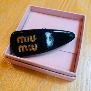 Miu Miu Women's Patent Leather Hair Clip